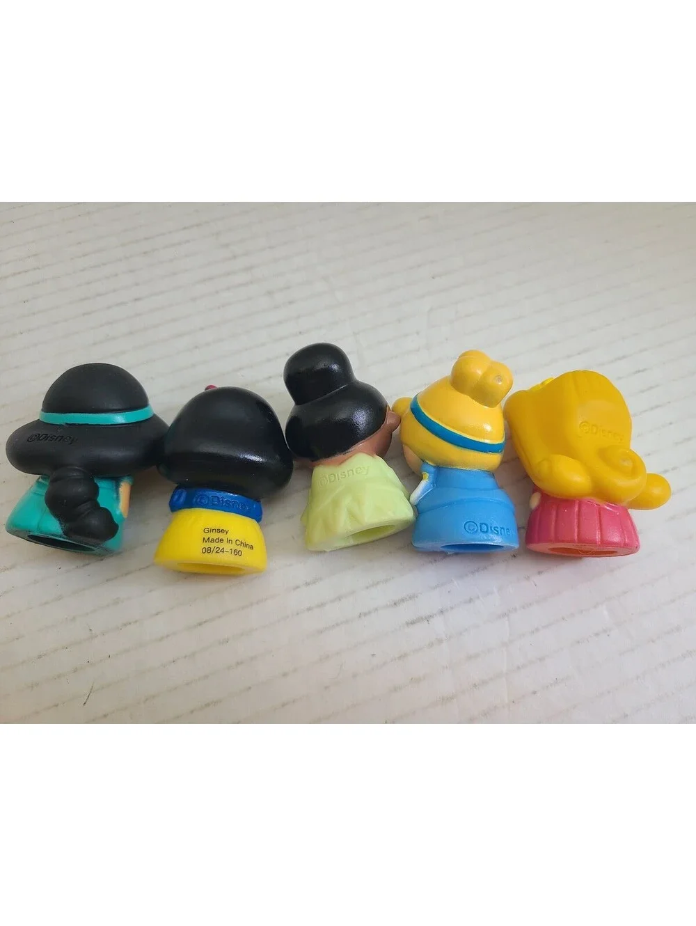 Set of 5 Disney Princess Bath Fi ger Puppets By Ginsey